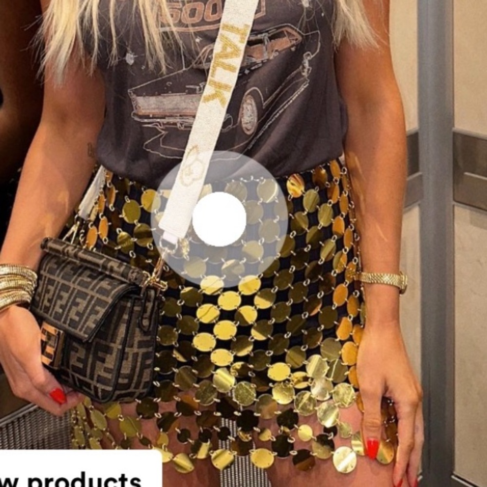 12th Tribe Gold Disco Skirt